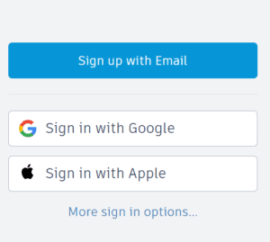 Sign Up with Email